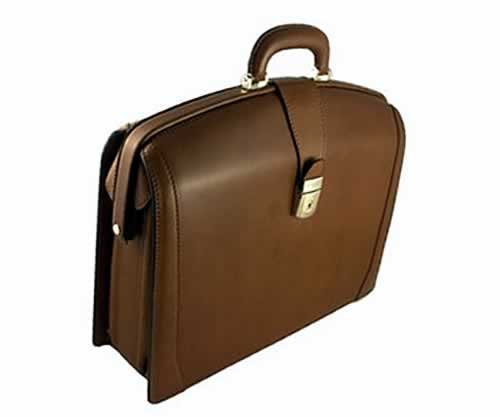 Bosca Partners Briefcase - Chestnut Brown