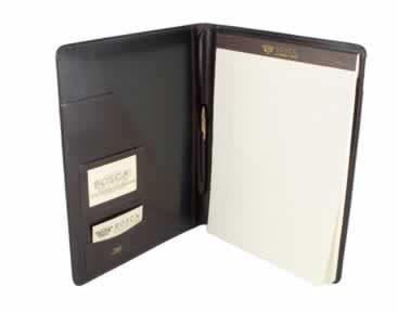 Bosca Legal Pad 8.5 x 11 Dark Brown  Old Leather