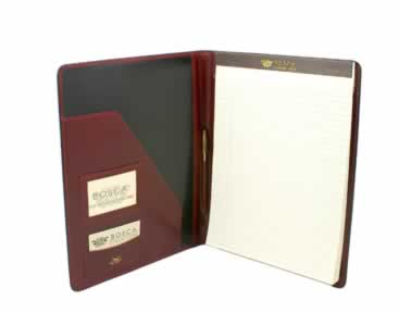 Bosca Legal Pad 8.5 x 11 Red  Old Leather