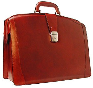 Bosca Partners Briefcase - Cognac