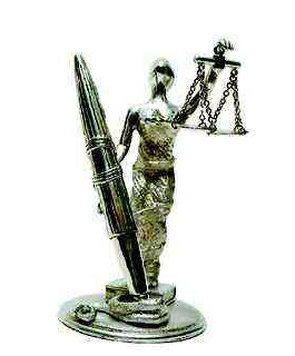 Scales Of Justice Pen Holder